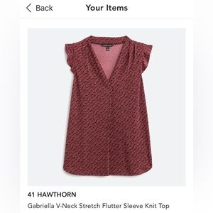 Stitch Fix NWT Medium Purple shirt sleeve